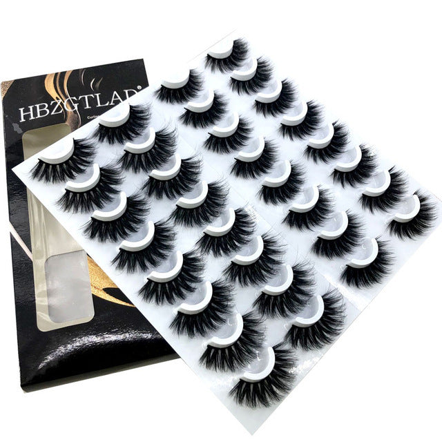 NEW 20 Pairs 8-25mm Fake Eyelashes 100 Mink Eyelashes Mink NEW 20 Pairs 8-25mm Fake Eyelashes 100 Mink Eyelashes Mink